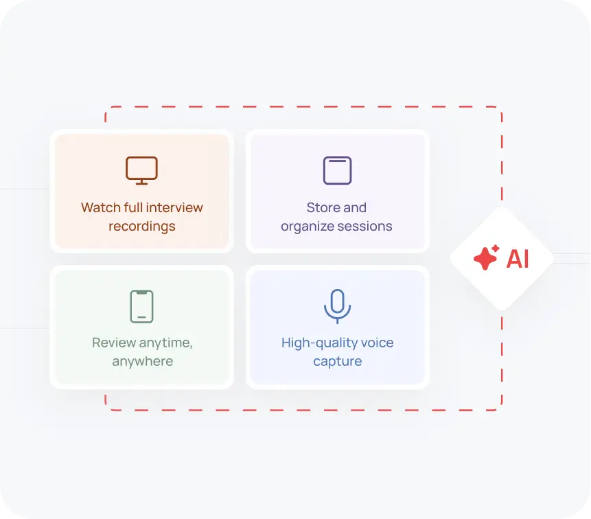 Record and review sessions