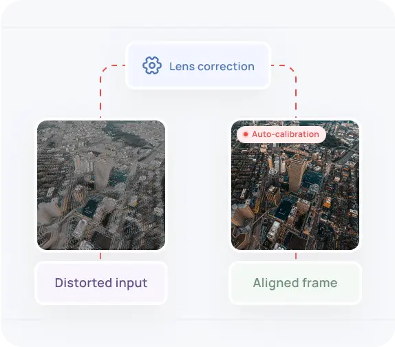 Calibrate camera input