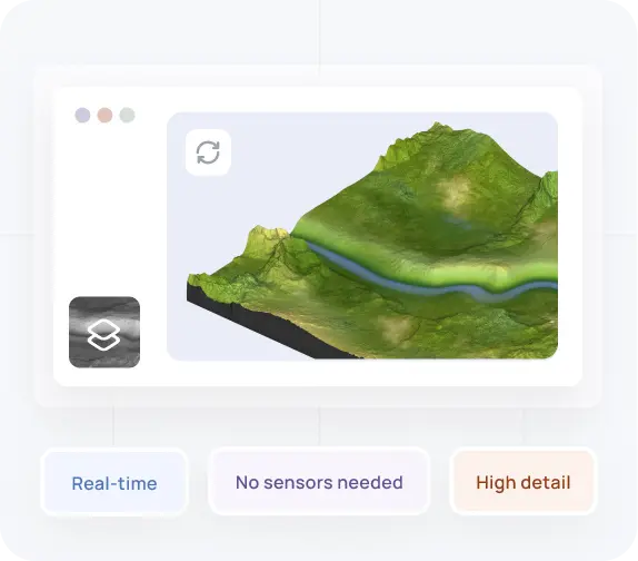 Generate real-time 3D maps