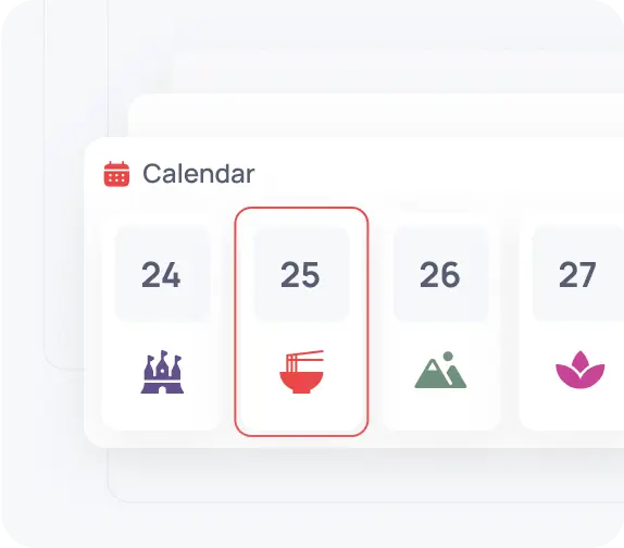 Create personalized travel plans